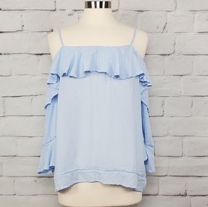 Cece 3/4 cold shoulder top